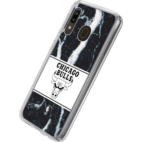 NBA Chicago Bulls Marble Galaxy A20 Clear Case