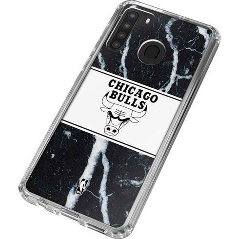 NBA Chicago Bulls Marble Galaxy A21 Clear Case