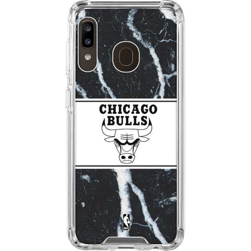 NBA Chicago Bulls Marble Galaxy A30 Clear Case