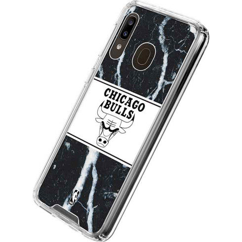 NBA Chicago Bulls Marble Galaxy A30 Clear Case
