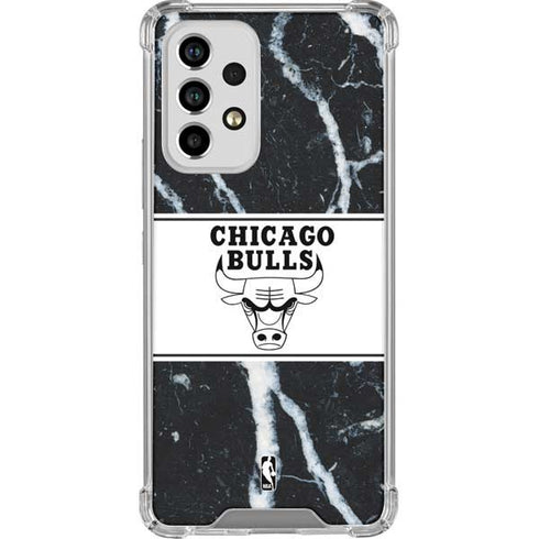 NBA Chicago Bulls Marble Galaxy A33 5G Clear Case