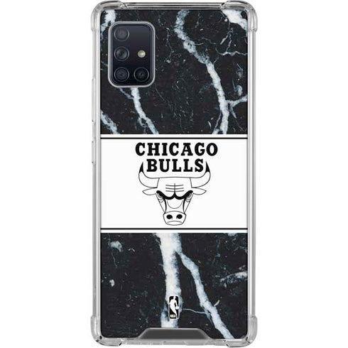 NBA Chicago Bulls Marble Galaxy A51 5G Clear Case