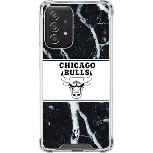 NBA Chicago Bulls Marble Galaxy A52 5G Clear Case