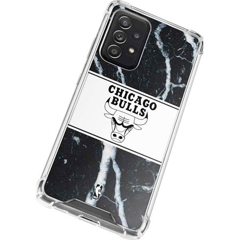 NBA Chicago Bulls Marble Galaxy A52 5G Clear Case