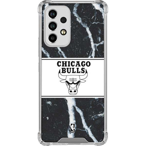NBA Chicago Bulls Marble Galaxy A53 5G Clear Case