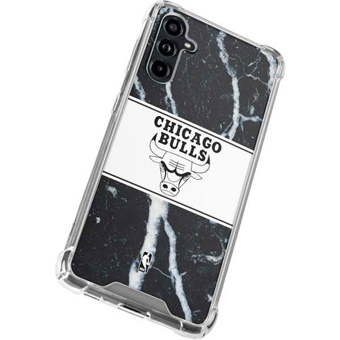 NBA Chicago Bulls Marble Galaxy A54 5G Clear Case