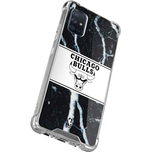 NBA Chicago Bulls Marble Galaxy A71 5G Clear Case