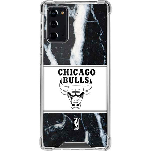 NBA Chicago Bulls Marble Galaxy Note20 5G Clear Case