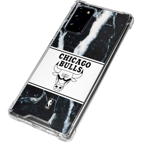 NBA Chicago Bulls Marble Galaxy Note20 5G Clear Case