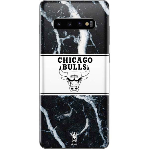 NBA Chicago Bulls Marble Galaxy S10 Plus Skin