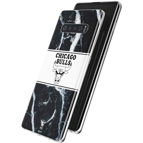 NBA Chicago Bulls Marble Galaxy S10 Plus Skin