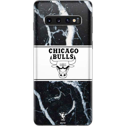 NBA Chicago Bulls Marble Galaxy S10 Skin