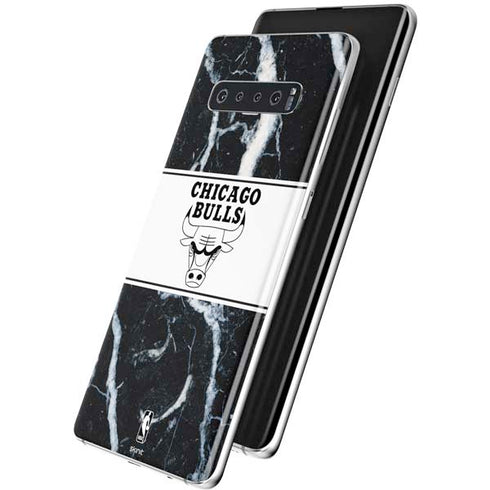 NBA Chicago Bulls Marble Galaxy S10 Skin