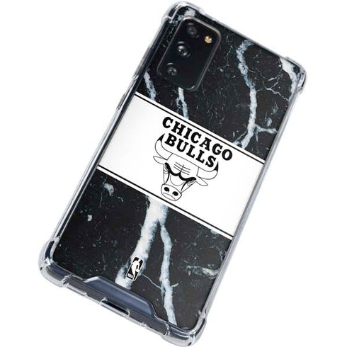 NBA Chicago Bulls Marble Galaxy S20 FE Clear Case