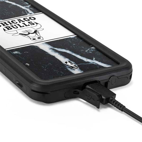 NBA Chicago Bulls Marble Galaxy S20 Plus Waterproof Case