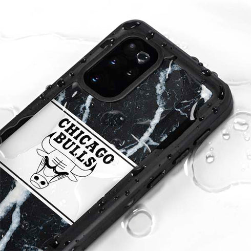 NBA Chicago Bulls Marble Galaxy S20 Plus Waterproof Case