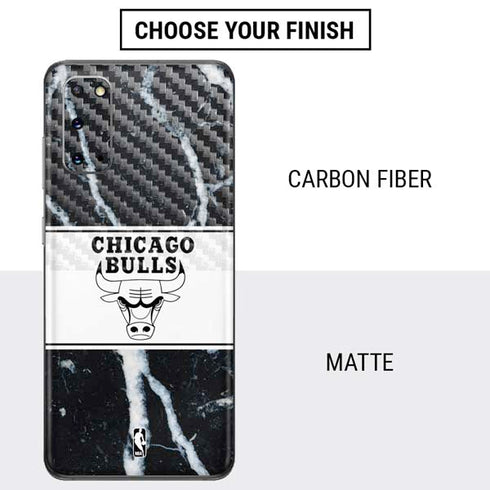NBA Chicago Bulls Marble Galaxy S20 Skin