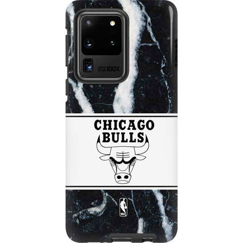 NBA Chicago Bulls Marble Galaxy S20 Ultra 5G Pro Case