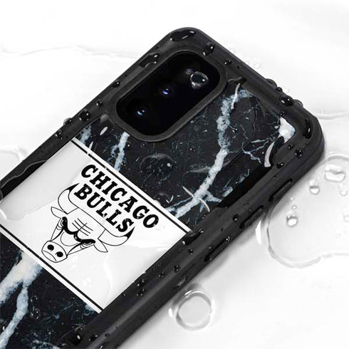 NBA Chicago Bulls Marble Galaxy S20 Waterproof Case