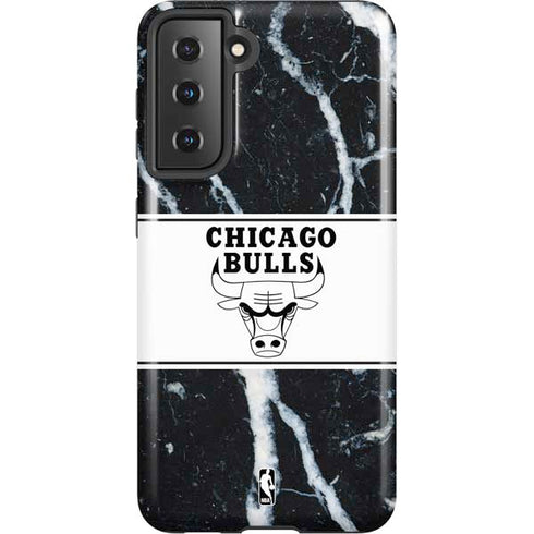 NBA Chicago Bulls Marble Galaxy S21 5G Pro Case
