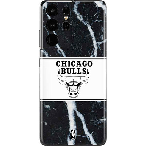 NBA Chicago Bulls Marble Galaxy S21 Ultra 5G Skin