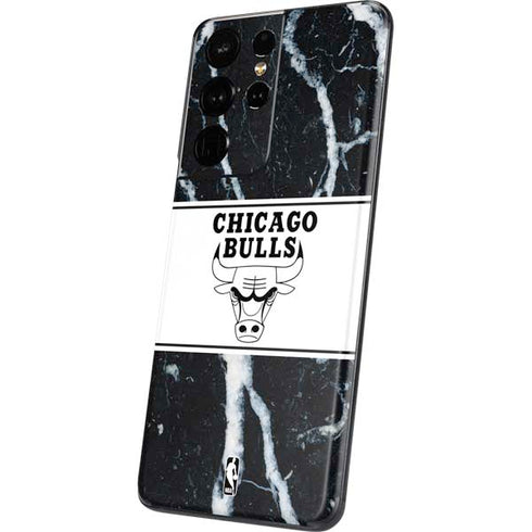 NBA Chicago Bulls Marble Galaxy S21 Ultra 5G Skin