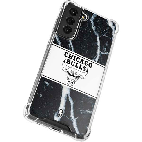 NBA Chicago Bulls Marble Galaxy S22 Clear Case