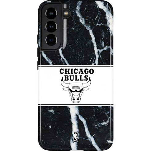 NBA Chicago Bulls Marble Galaxy S22 Plus Pro Case