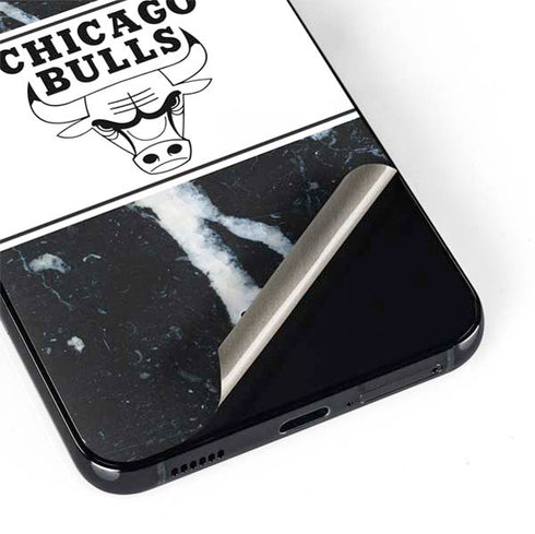 NBA Chicago Bulls Marble Galaxy S22 Plus Skin