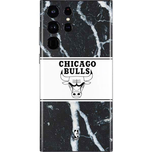 NBA Chicago Bulls Marble Galaxy S22 Ultra Skin