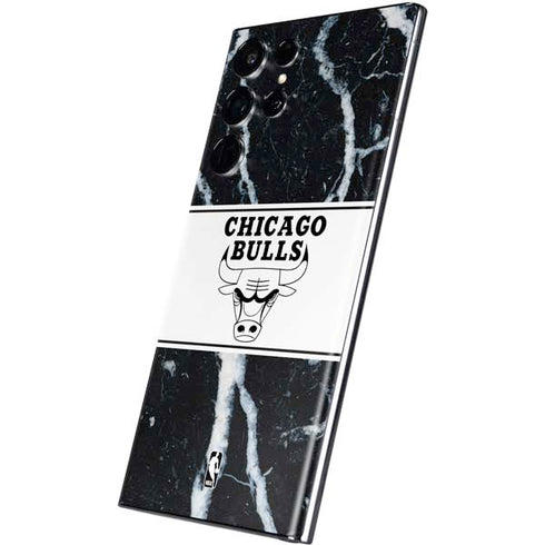 NBA Chicago Bulls Marble Galaxy S22 Ultra Skin