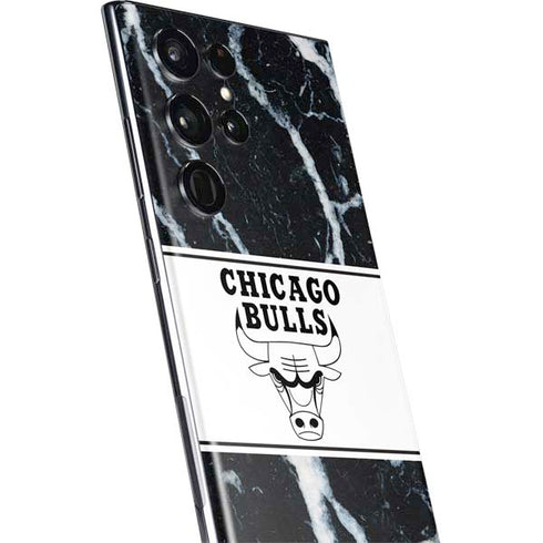 NBA Chicago Bulls Marble Galaxy S22 Ultra Skin
