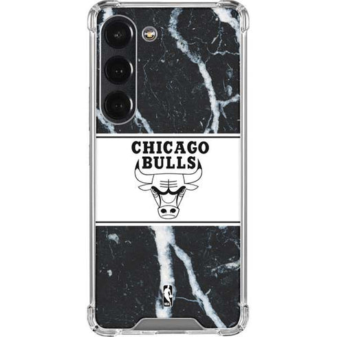 NBA Chicago Bulls Marble Galaxy S23 Clear Case