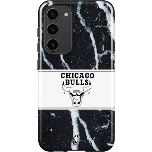NBA Chicago Bulls Marble Galaxy S23 Plus Pro Case