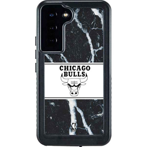NBA Chicago Bulls Marble Galaxy S23 Plus Waterproof Case