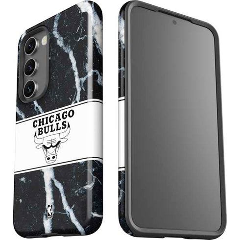 NBA Chicago Bulls Marble Galaxy S23 Pro Case