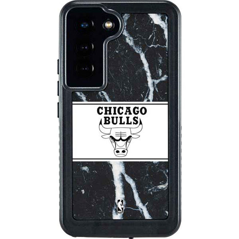 NBA Chicago Bulls Marble Galaxy S23 Waterproof Case