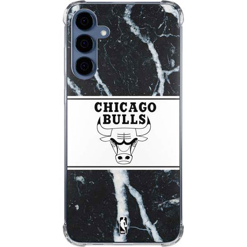 NBA Chicago Bulls Marble Galaxy S24 Clear Case
