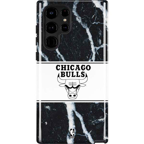 NBA Chicago Bulls Marble Galaxy S24 Ultra Impact Case