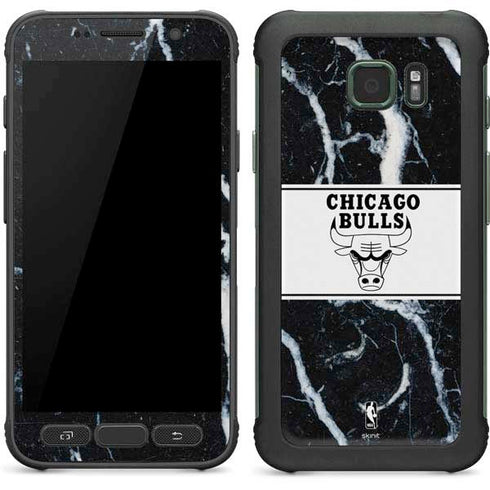 NBA Chicago Bulls Marble Galaxy S7 Active Skin