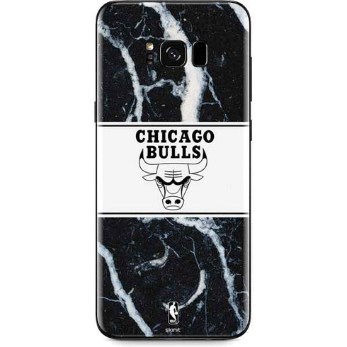 NBA Chicago Bulls Marble Galaxy S8 Skin