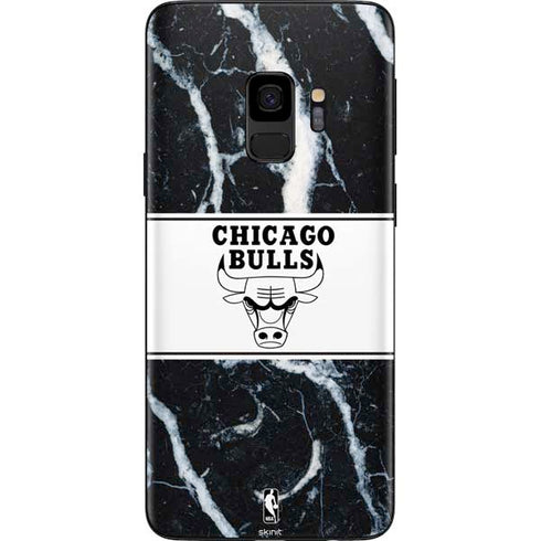 NBA Chicago Bulls Marble Galaxy S9 Skin