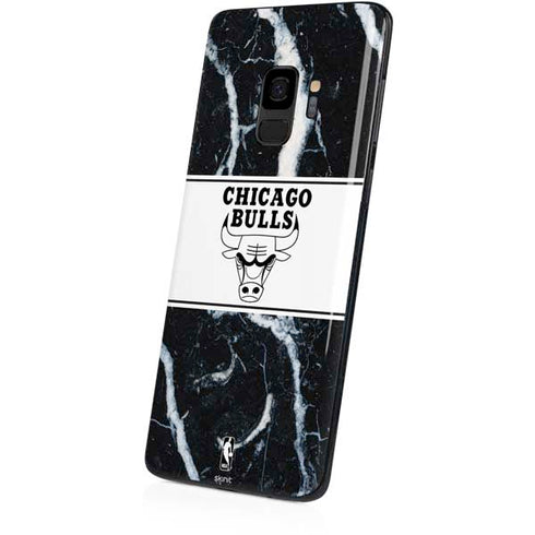 NBA Chicago Bulls Marble Galaxy S9 Skin