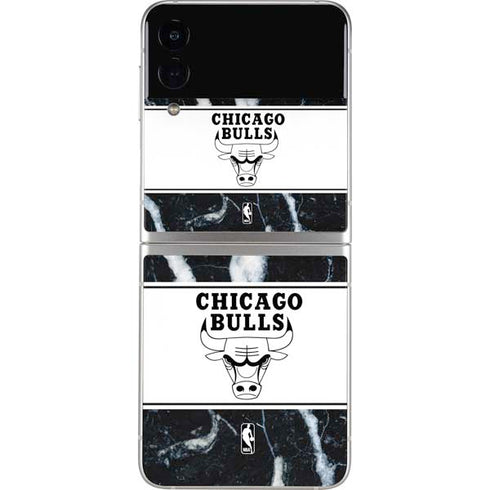 NBA Chicago Bulls Marble Galaxy Z Flip4 5G Skin