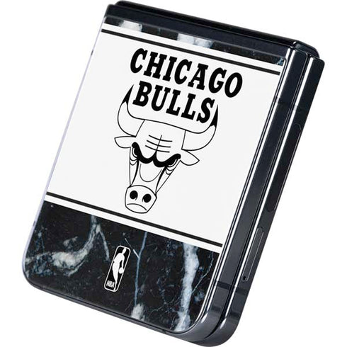 NBA Chicago Bulls Marble Galaxy Z Flip5 5G Skin