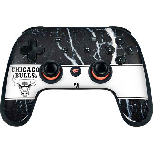 NBA Chicago Bulls Marble Google Stadia Controller Skin