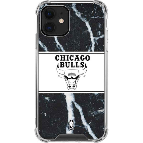 NBA Chicago Bulls Marble iPhone 12 Clear Case