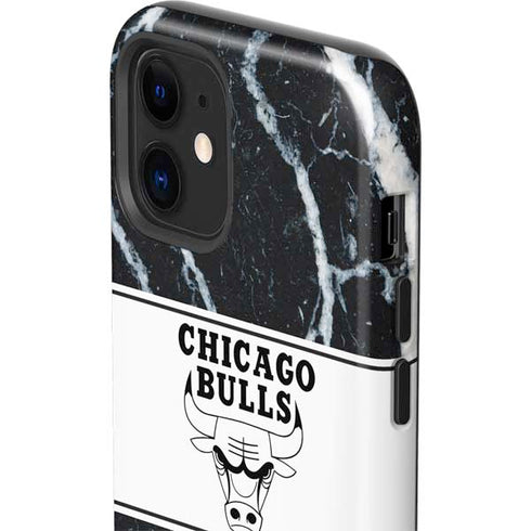 NBA Chicago Bulls Marble iPhone 12 Impact Case