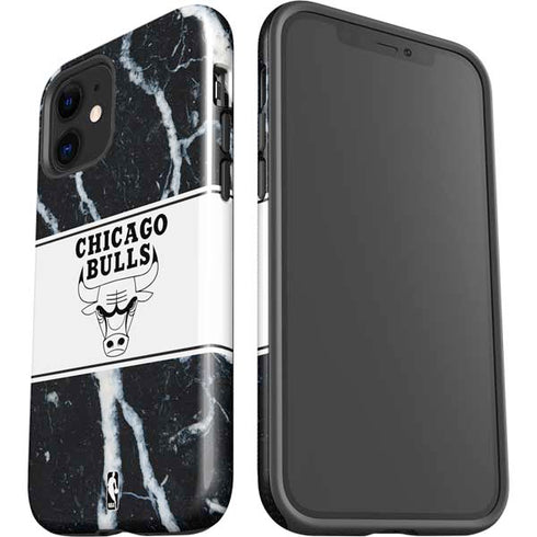 NBA Chicago Bulls Marble iPhone 12 Impact Case