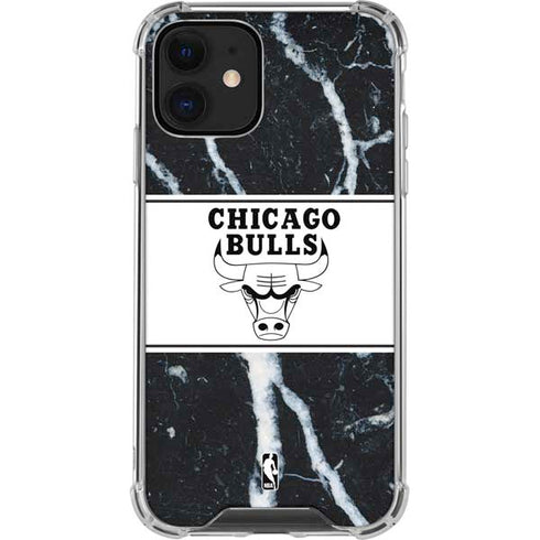 NBA Chicago Bulls Marble iPhone 12 Mini Clear Case